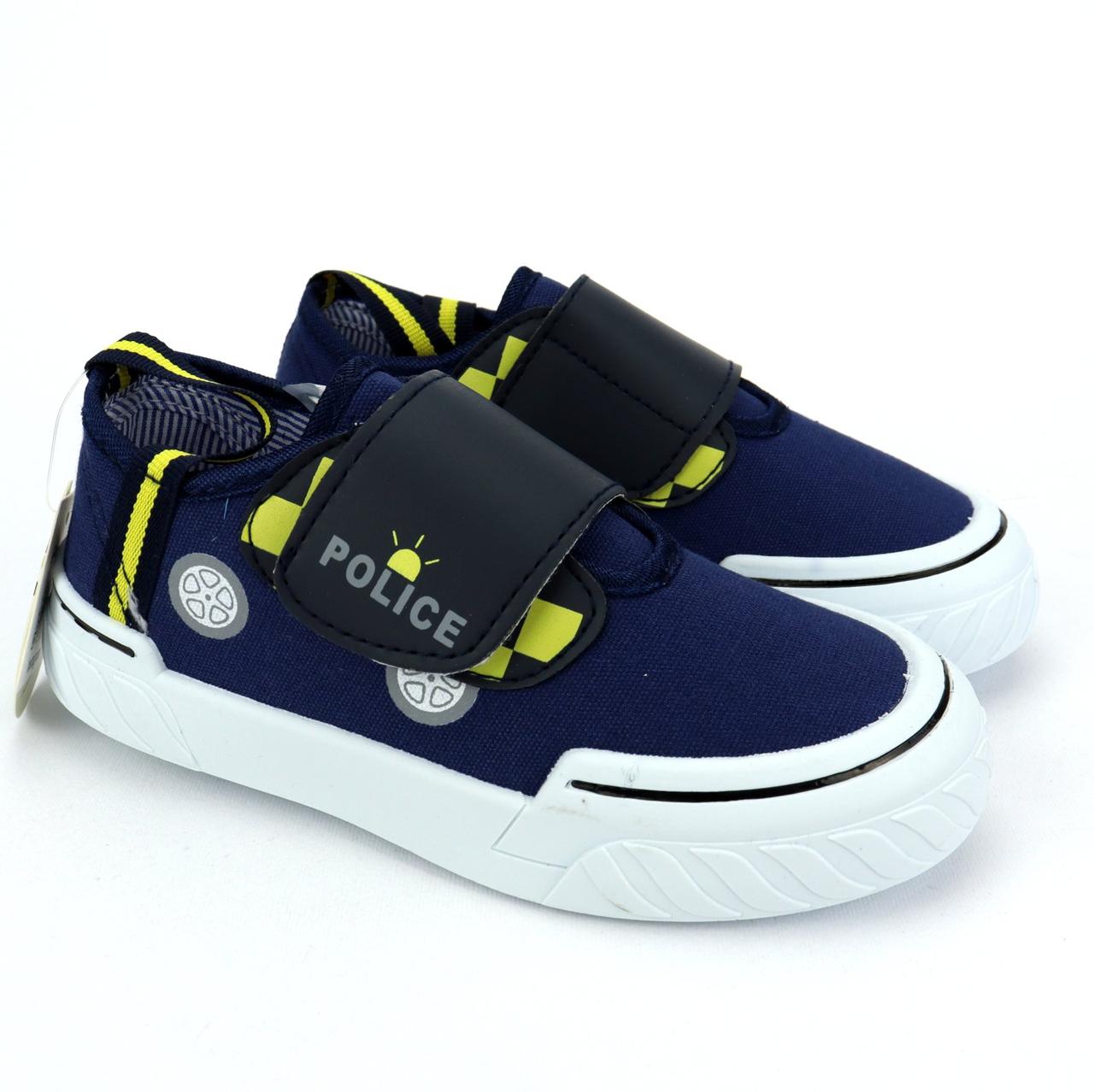 Кеди хлопчикові дитячі синього кольору з липучками Tom.m