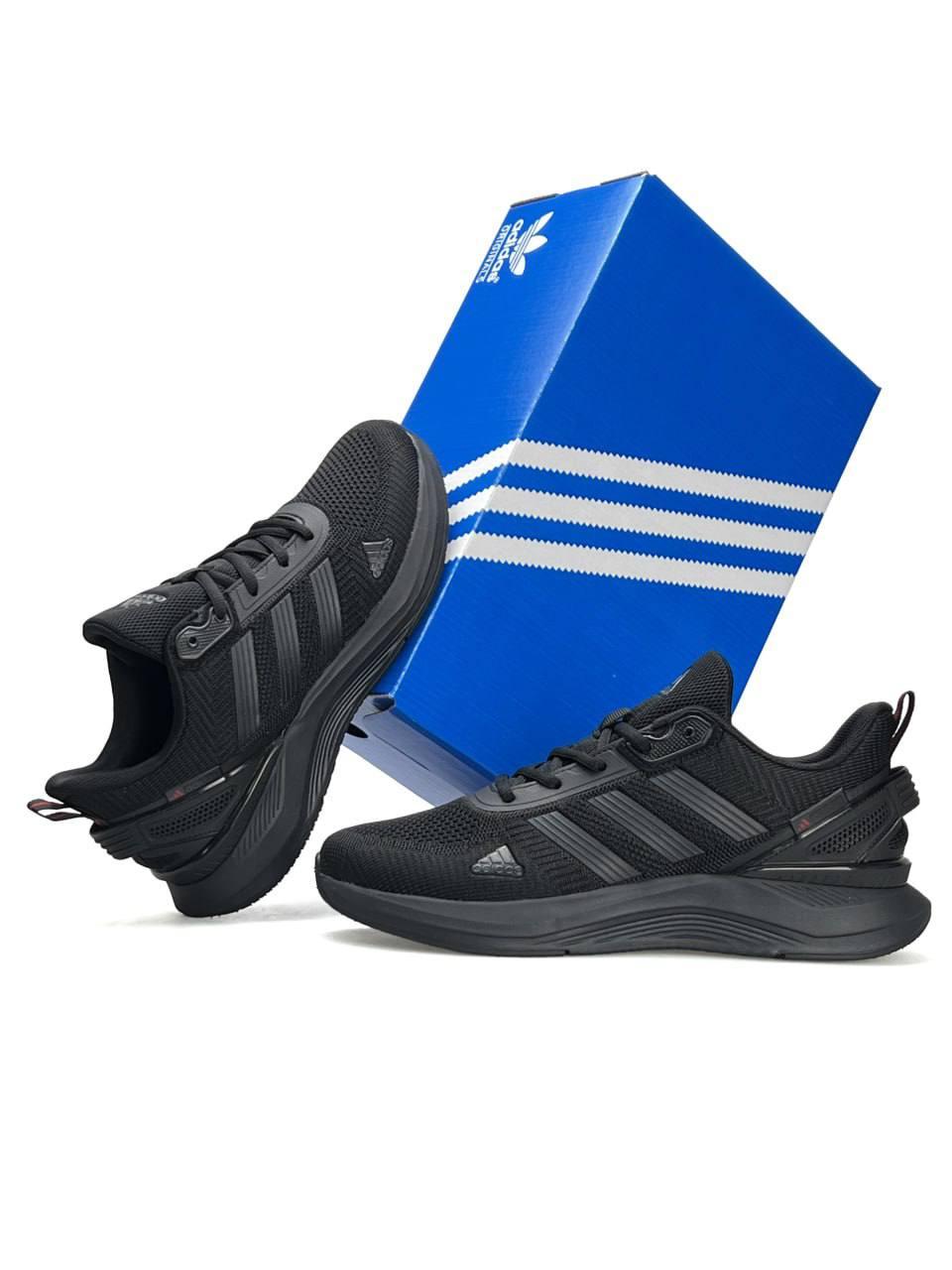 Чоловічі текстильні кросівки Adidas X_PLR System All Black, кеди чоловічі Адідас текстиль чорні. Чоловіче взуття
