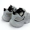 11487C Кросівки Том м сірі дитячі на липучці розмір, фото 6