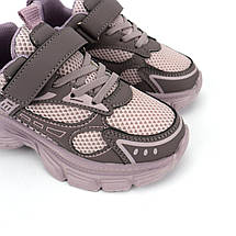 11487F Дитячі кросівки для дівчаток бузкові з липучкою Tom. розмір 29 - устілка 17,8 см, фото 5