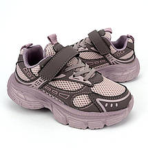 11487F Дитячі кросівки для дівчаток бузкові з липучкою Tom. розмір 29 - устілка 17,8 см, фото 2