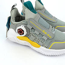 00991E Кросівки дитячі зі швидким шнуруванням сірі тм Biki розмір, фото 5