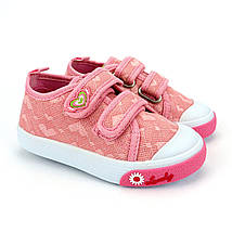 10384B Дитячі кеди для дівчинки рожеві на липучках Tom.m розмір 23 - устілка 14,5 см, фото 3