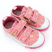 10384B Дитячі кеди для дівчинки рожеві на липучках Tom.m розмір 23 - устілка 14,5 см, фото 5