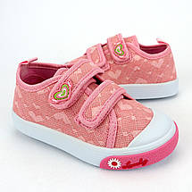 10384B Дитячі кеди для дівчинки рожеві на липучках Tom.m розмір 23 - устілка 14,5 см, фото 2