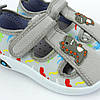 11504C Текстильні сірі капці для дітей кеди на липучках тм Tom.m, фото 10