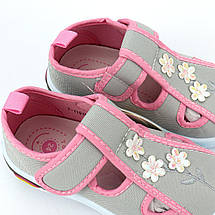 11510C Тапочки дитячі текстильні кеди для дівчинки на липучках тм Tom.m, фото 4