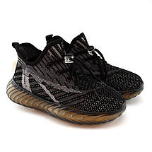 11563D Текстильні кросівки дитячі чорні швидке шнурування з фіксатором і тм Том.м розмір, фото 2