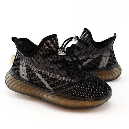 11563D Текстильні кросівки дитячі чорні швидке шнурування з фіксатором і тм Том.м розмір, фото 1