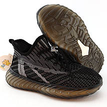 11563D Текстильні кросівки дитячі чорні швидке шнурування з фіксатором і тм Том.м розмір, фото 5