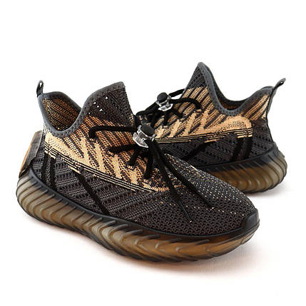 11563B Кросівки тканинні дитячі чорні шнурівка з фіксатором і тм Том.м розмір, фото 1