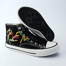 11174A Високі чорні підліткові кеди текстильні тм Том.м, фото 4