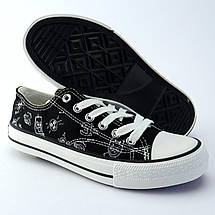 11175A Чорні підліткові кеди для дітей текстильні Tom.m, фото 4