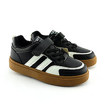 51034A Кросівки Том м чорні дитячі з білими вставками розмір 33 - устілка 20,8 см, фото 4