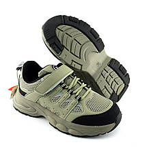 11566H Дитячі кросівки оливкові на липучці Тм Biki розмір, фото 4