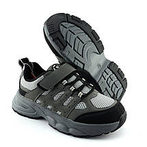 11566B Кросівки дитячі на хлопчика сірі на липучці Тм Biki розмір, фото 4