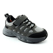 11566B Кросівки дитячі на хлопчика сірі на липучці Тм Biki розмір, фото 5