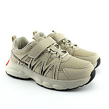 11567B Кросівки на липучках кремові дитячі з липучками тм BI&KI розмір, фото 2