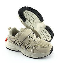 11567B Кросівки на липучках кремові дитячі з липучками тм BI&KI розмір, фото 4