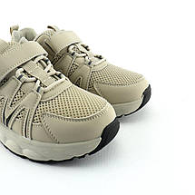 11567B Кросівки на липучках кремові дитячі з липучками тм BI&KI розмір, фото 5