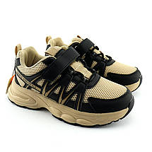 11567K Кросівки для дітей бежеві з чорними вставками Тм BI&KI розмір, фото 3