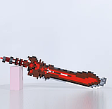 Конструктор піксельний Меч Дракона на 1266 блоків 48см, фото 3