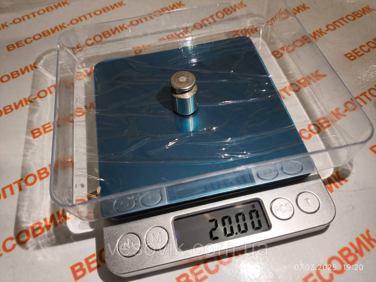 Ювелірні високоточні ваги до 500g Digital (Вітек) ВТ-500 (500/0.01g) 100х100мм