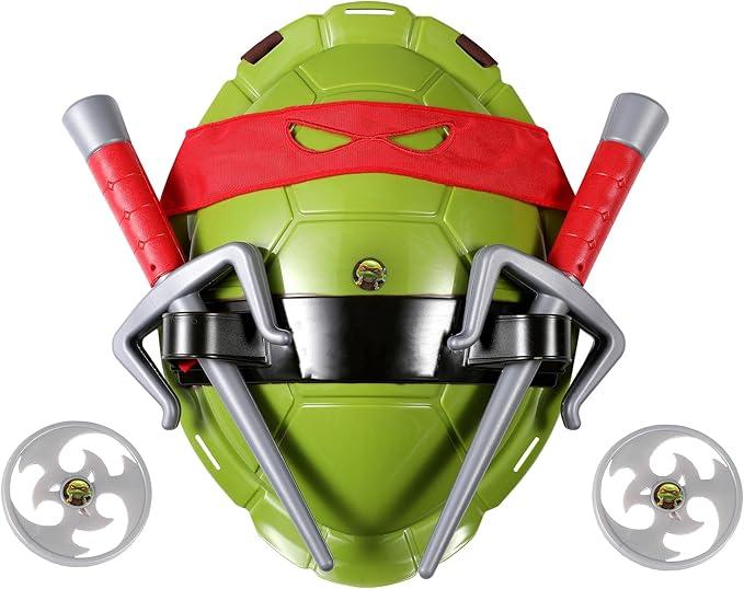 Бойовий набір Черепашки Ніндзя Рафаель маска панцир 2 сюрикена 2 кинджали Саї Рафаель Червоний, фото 1