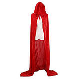 Червоний відьмійський балахон 170 см, фото 3