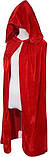 Червоний відьмійський балахон 170 см, фото 4