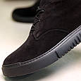 Черевики чоловічі замшеві 586539 Чорні, фото 6