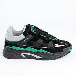 Кросівки чоловічі 588020 Чорні зелені