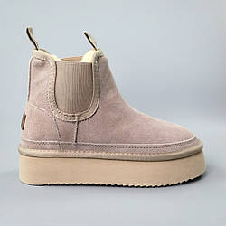 Угги замшеві зимові 587018 Бежеві