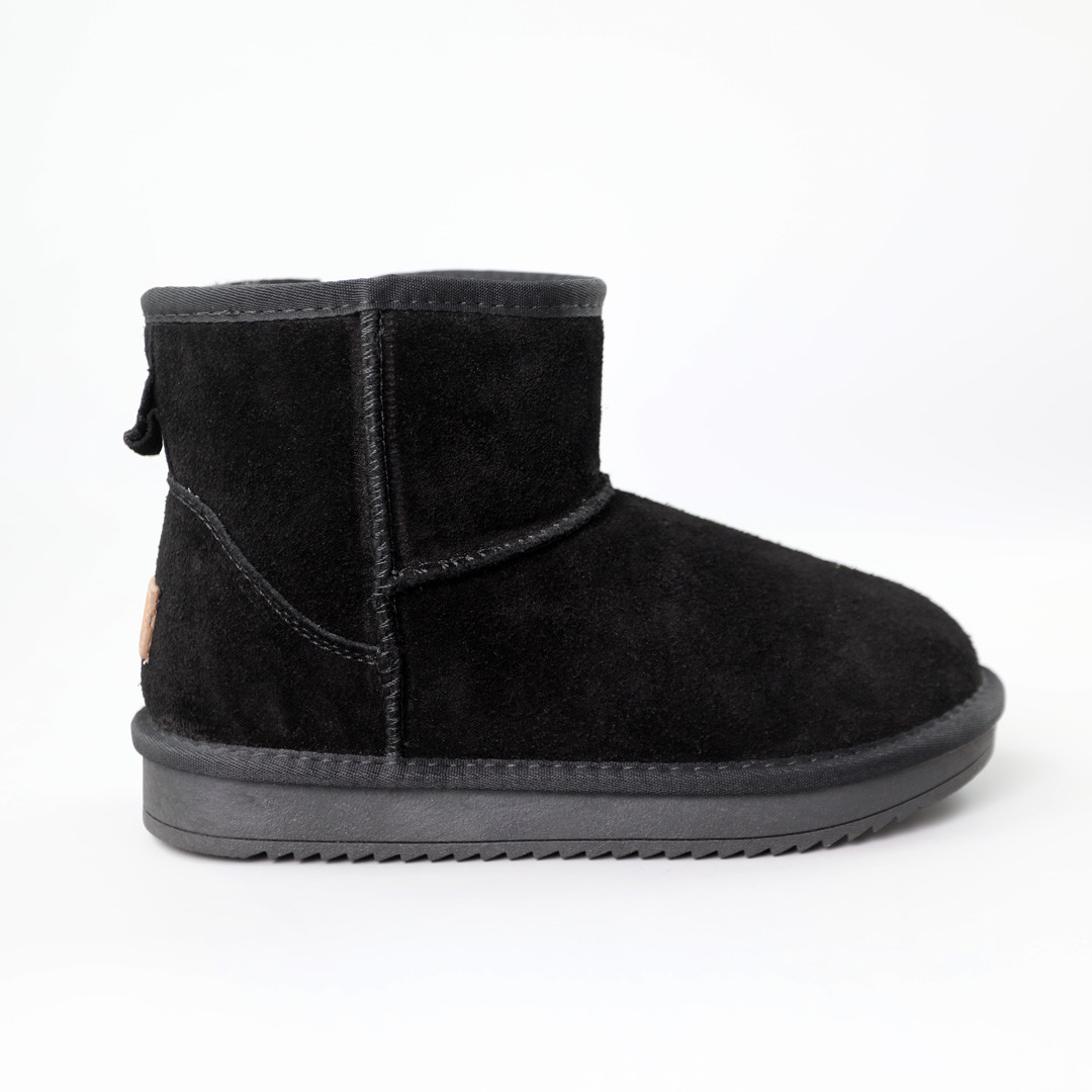 Угги замшеві зимові 586745 Чорні, фото 1