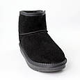 Угги замшеві зимові 586745 Чорні, фото 2