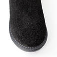 Угги замшеві зимові 586745 Чорні, фото 4