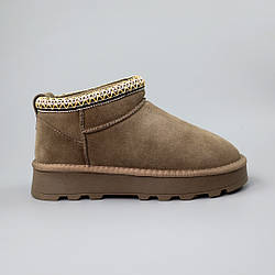 Угги жіночі замшеві 590149 Бежеві