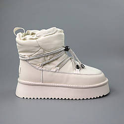 Угги жіночі вологостійкий балон 590152 Молочні