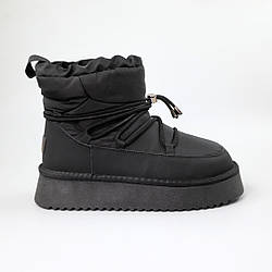 Угги жіночі вологостійкий балон 590151 Чорні