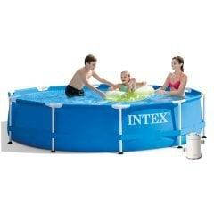 Каркасний басейн Intex 28202-3, 305 x 76 см (1 250 л/год, тент, підстилка)