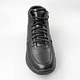 Кросівки чоловічі шкіряні хутро 590273 Чорні, фото 2