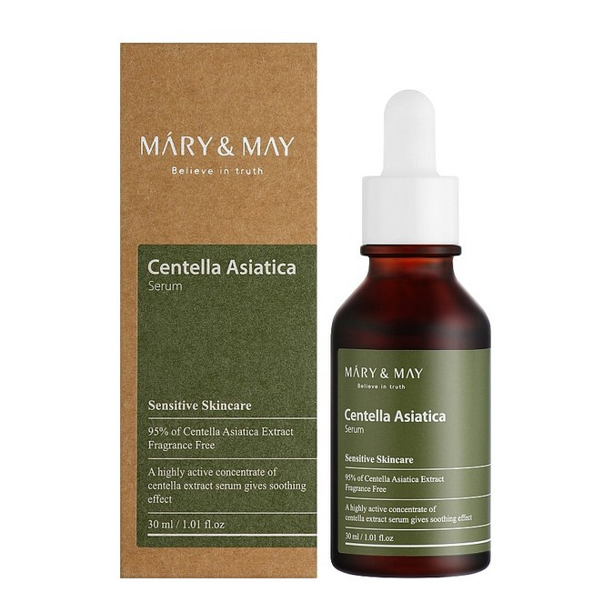 Заспокійлива сироватка для чутливої шкіри Mary & May Centella Asiatica Serum