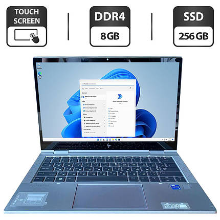 Ноутбук HP EliteBook x360 830 G8/ 13.3" (1920x1080) Сенсорний/ Core i5-1135G7/ 8 GB RAM/ 256 GB SSD/ Iris Xe, фото 1