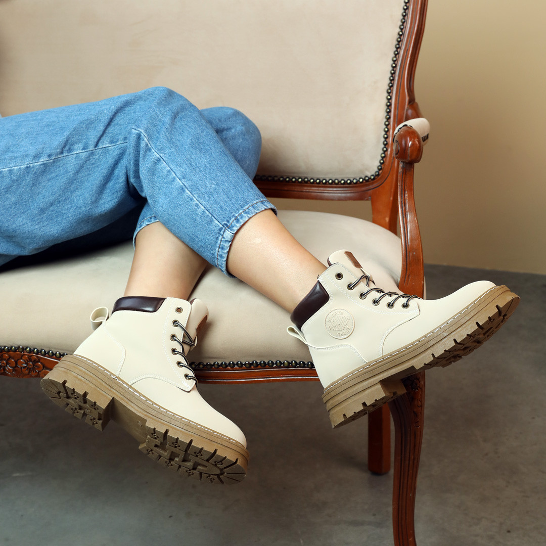 Черевики жіночі 586268 Світло-бежеві, фото 1