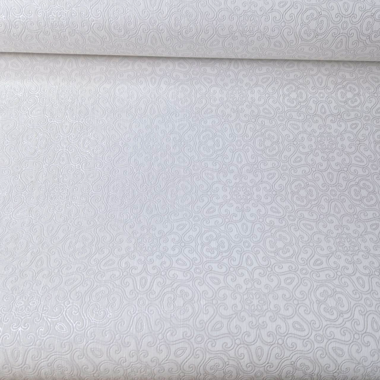 Метрові вінілові шпалери Marburg 32917 обої білі для спальні, вітальні, залу, дитячої кімнати, кабінету, фото 1