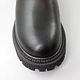 Челсі жіночі шкіряні хутро 586860 Чорні, фото 4