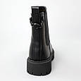 Челсі жіночі шкіряні хутро 586860 Чорні, фото 6