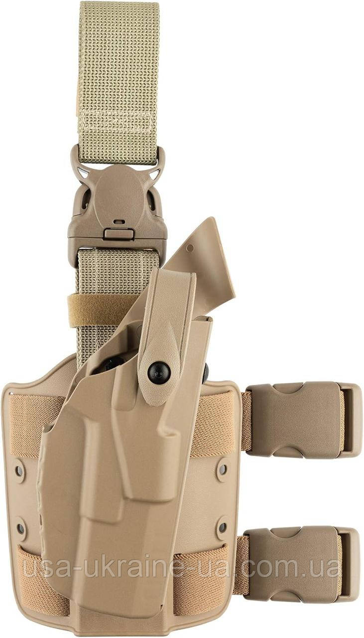 Тактична кобура Safariland 7305 7TS™ ALS/SLS зі швидким скидом колір FDE, чорний, фото 1