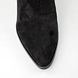 Черевики жіночі замшеві байка 590330 Чорні, фото 4