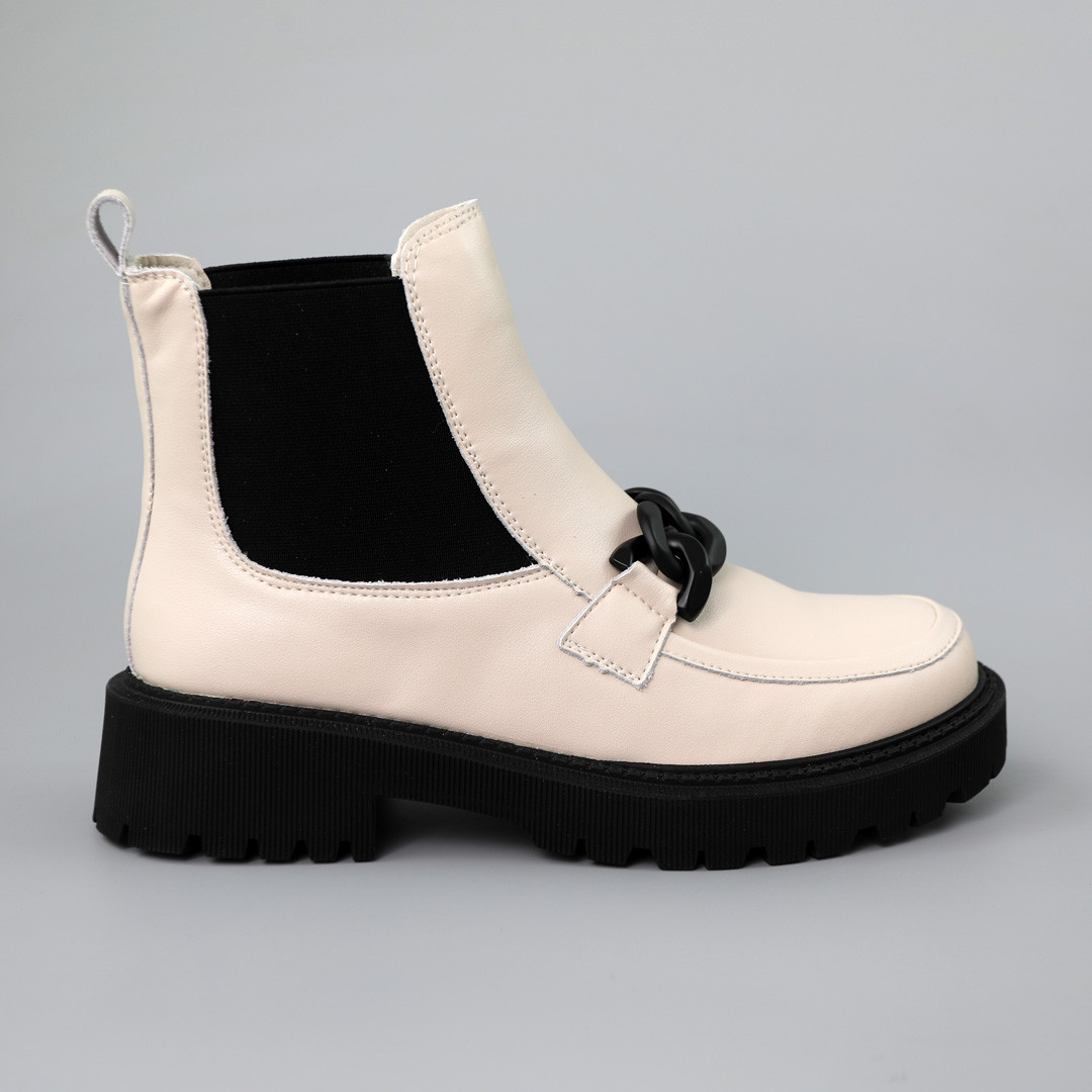 Челсі жіночі шкіряні байка 590384 Бежеві, фото 1